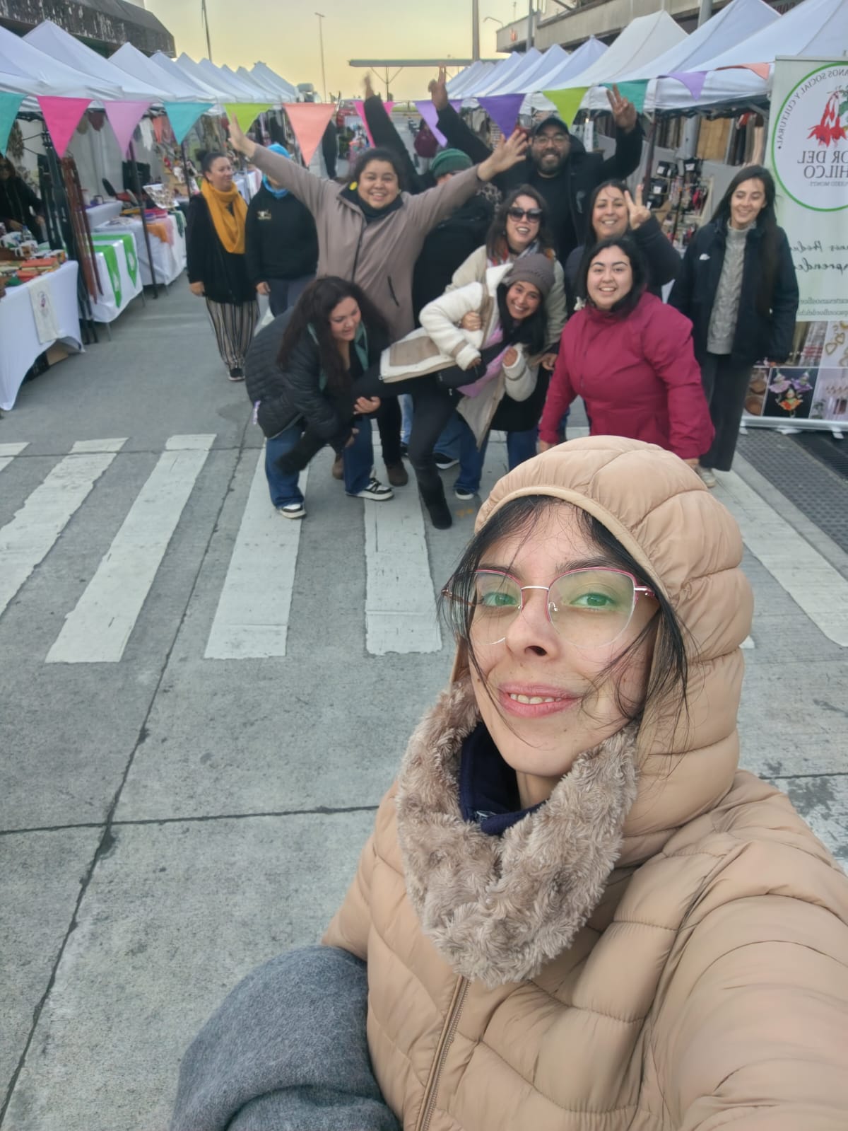 Feria en calle Chillán